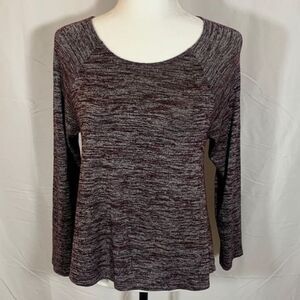 Wilfred Free Purple Heather Grey Long Sleeve Top